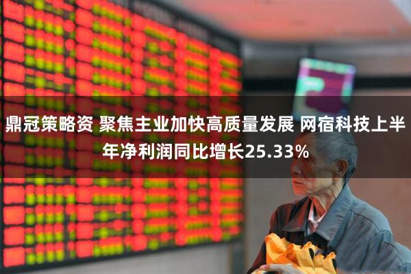 鼎冠策略资 聚焦主业加快高质量发展 网宿科技上半年净利润同比增长25.33%